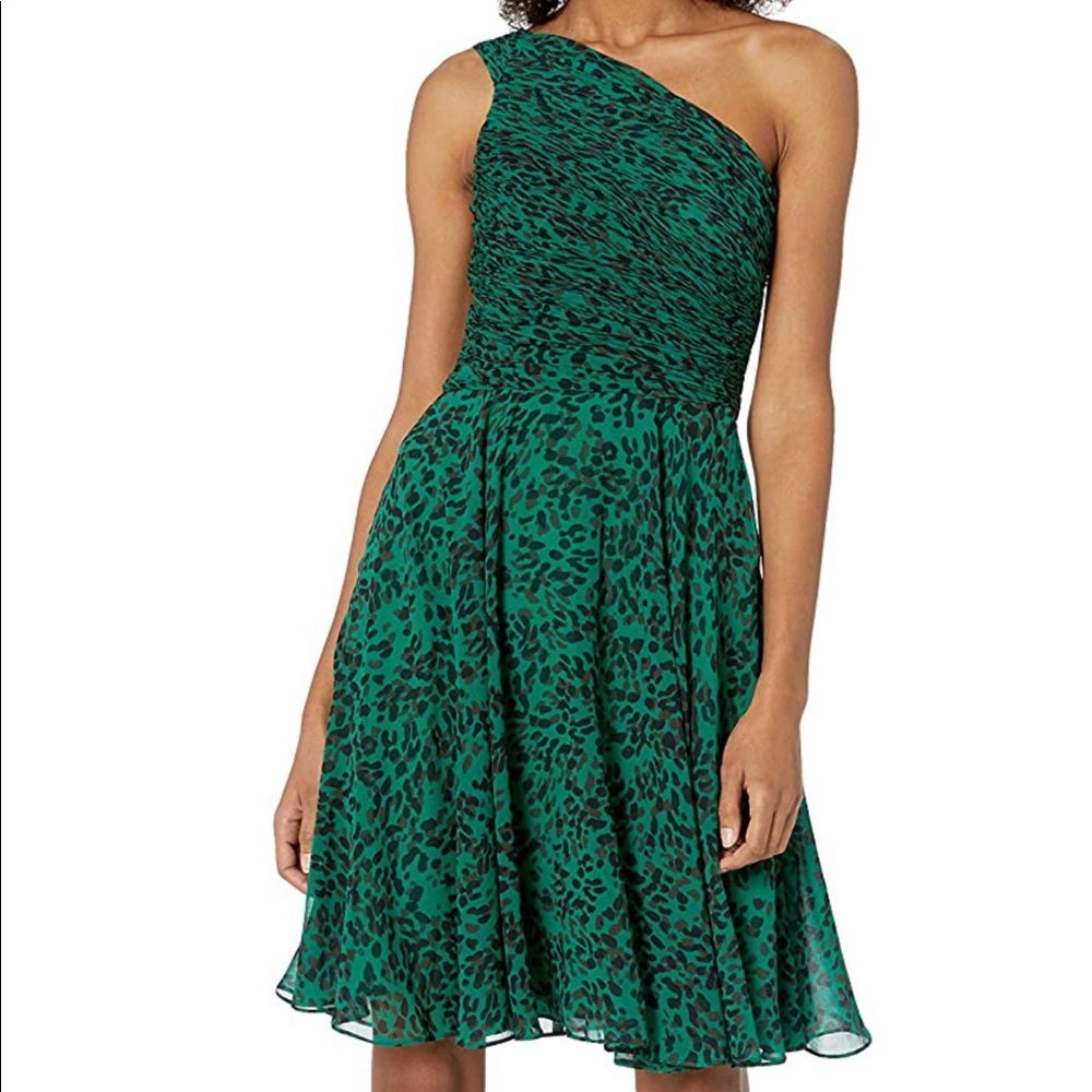 Halston Heritage Women’s Asymmetric Ruched Dress
